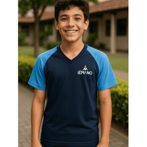 CAMISETA MANGA CURTA AZUL CELESTE