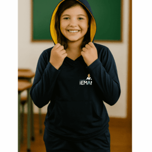 CAMISETA MANGA LONGA COM CAPUZ